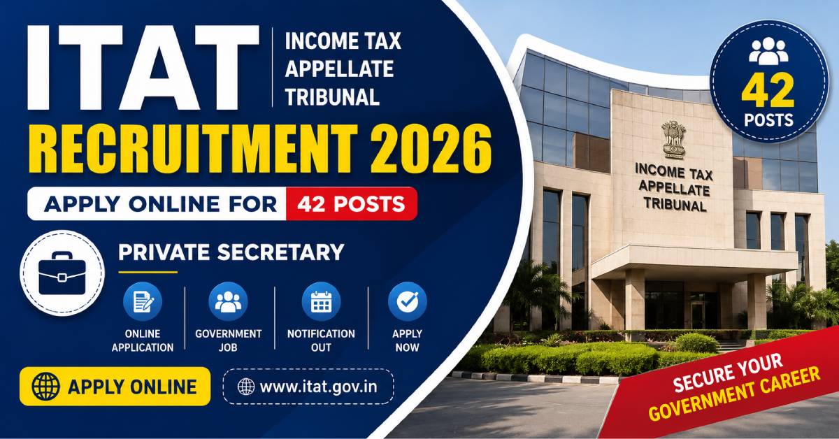 ITAT Private Secretary Recruitment 2026